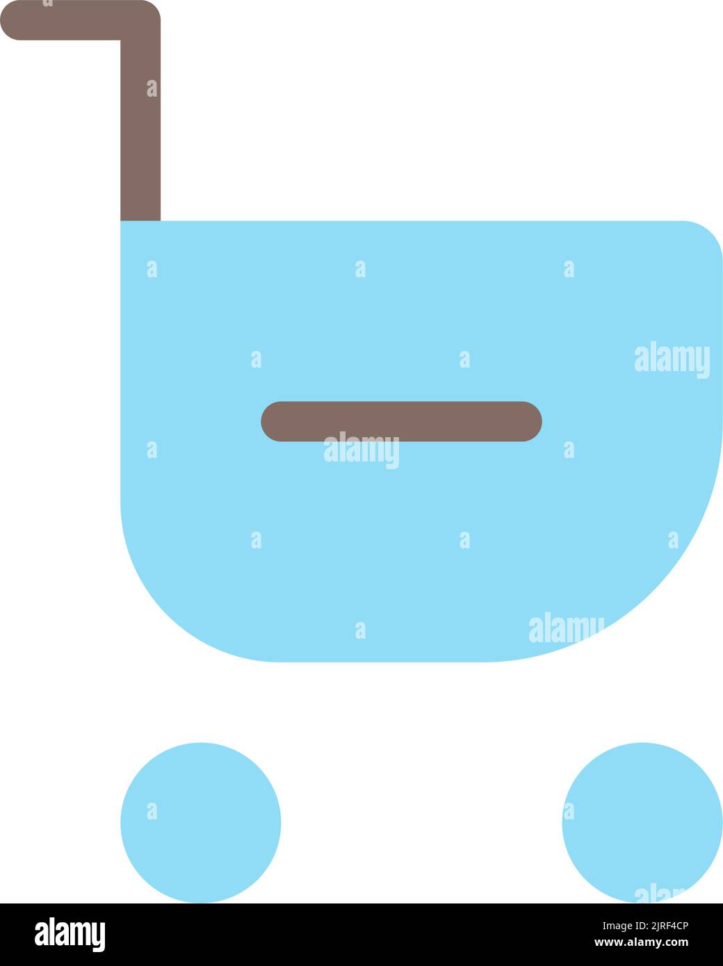 Artikel aus dem Warenkorb entfernen Flat Color ui-Symbol Stock Vektor