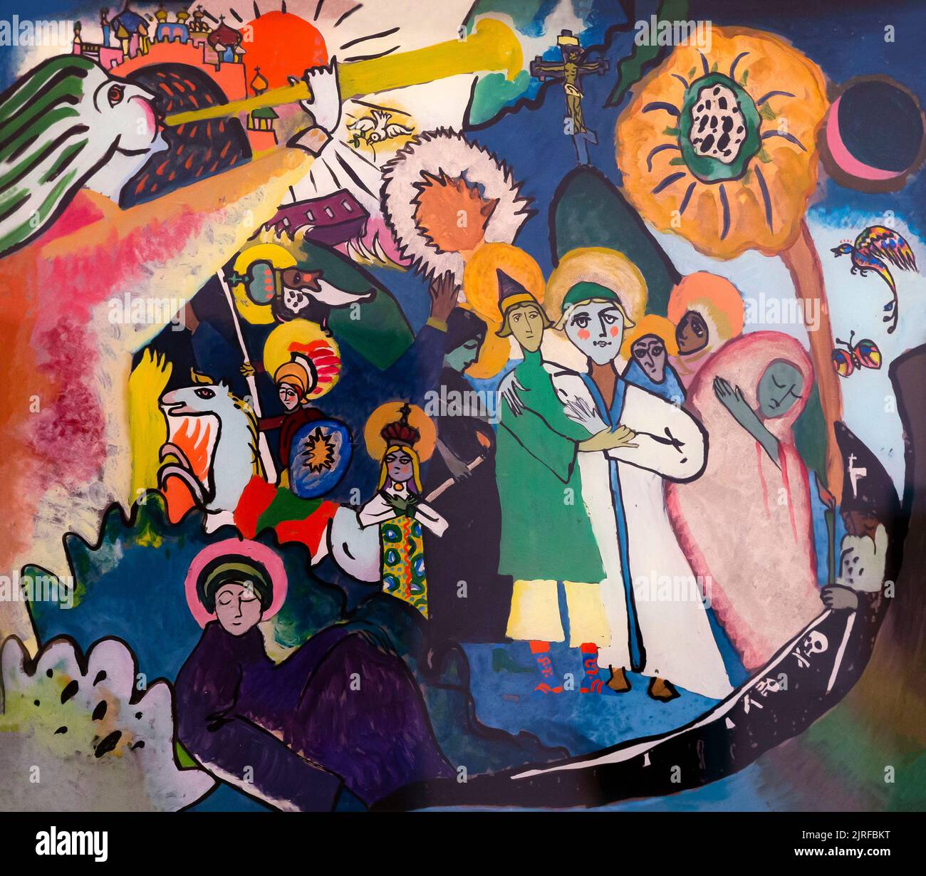 Allerheiligen, Tag 1, Wassily Kandinsky, 1911, Lenbachhaus, München, Deutschland, Europa Stockfoto