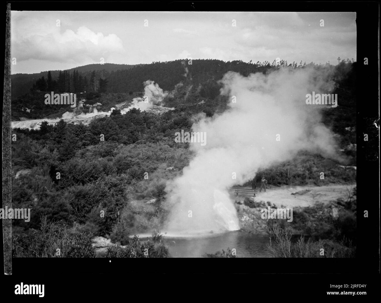 Geothermie-Gebiet, von J.W. Chapman-Taylor. Stockfoto