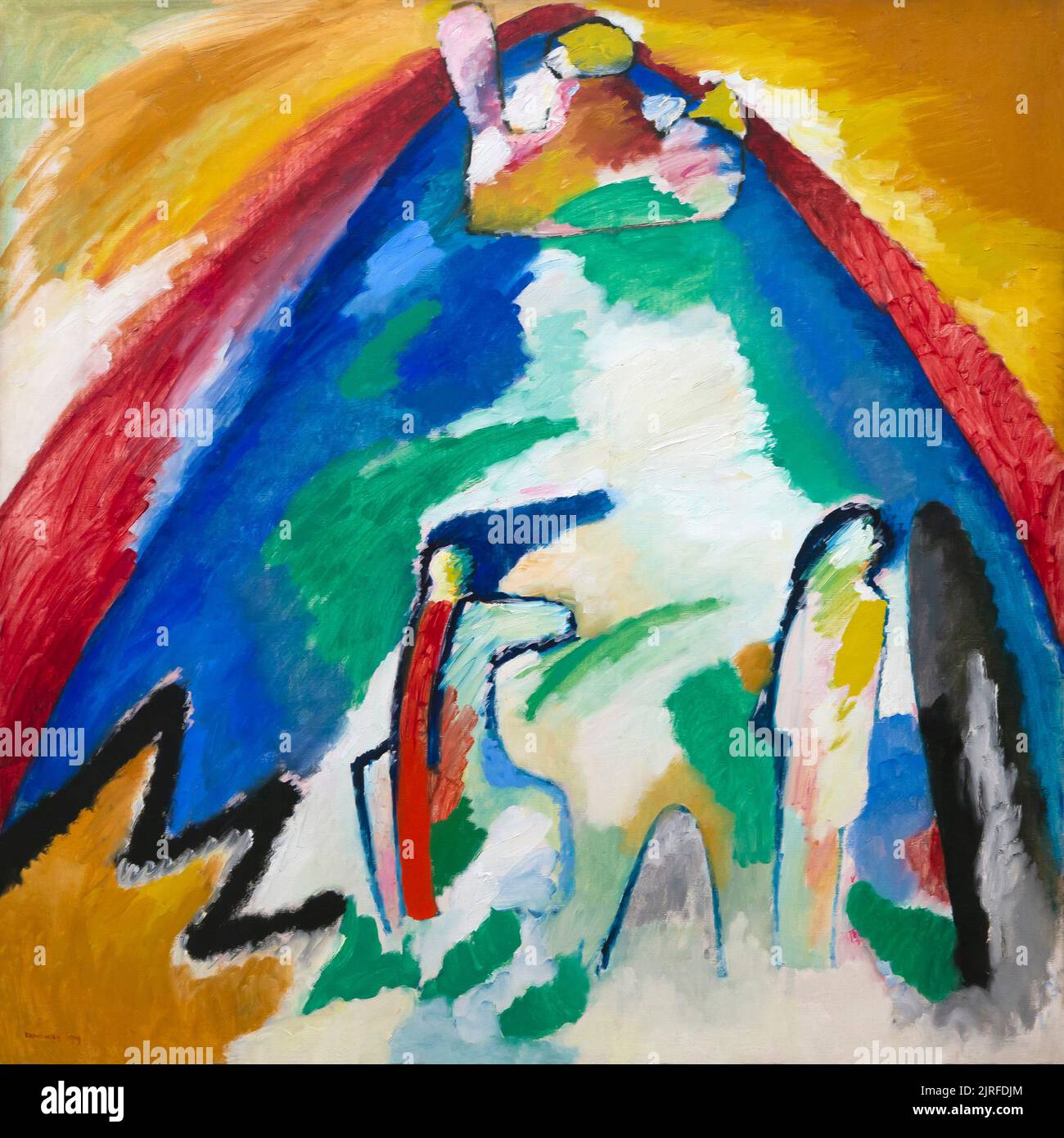 Berg, Wassily Kandinsky, 1909, Lenbachhaus, München, Deutschland, Europa Stockfoto