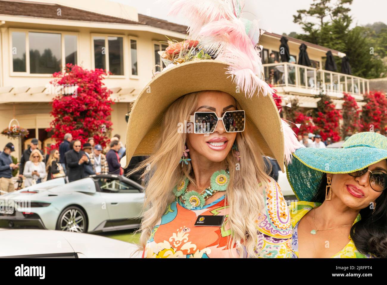 Autofans genießen den 71. Pebble Beach Concours d' Elegance 2022 Stockfoto