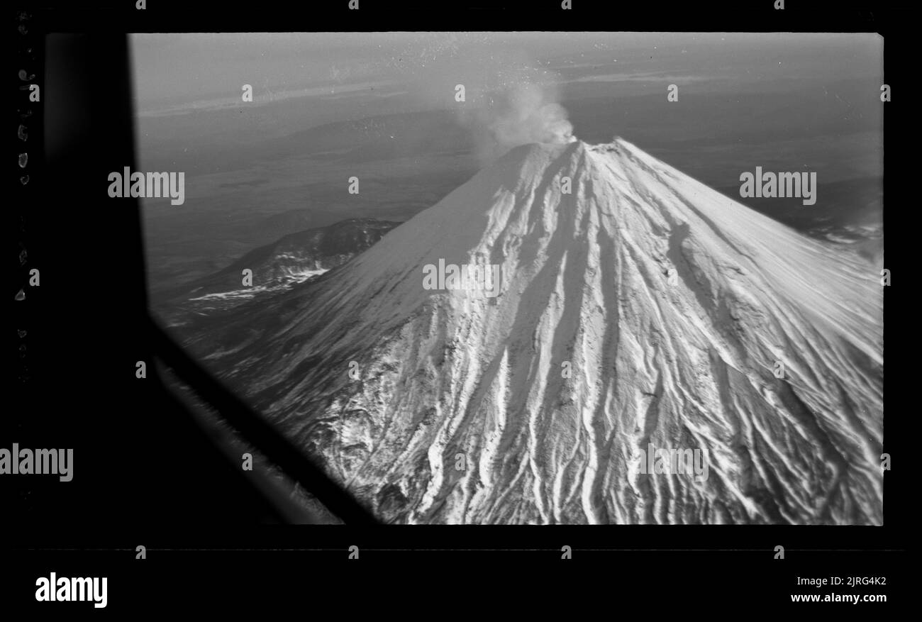 Rotorua-Taupo NZGS (New Zealand Geological Society) Konferenz, 16. Mai 1948, von Leslie Adkin. Stockfoto