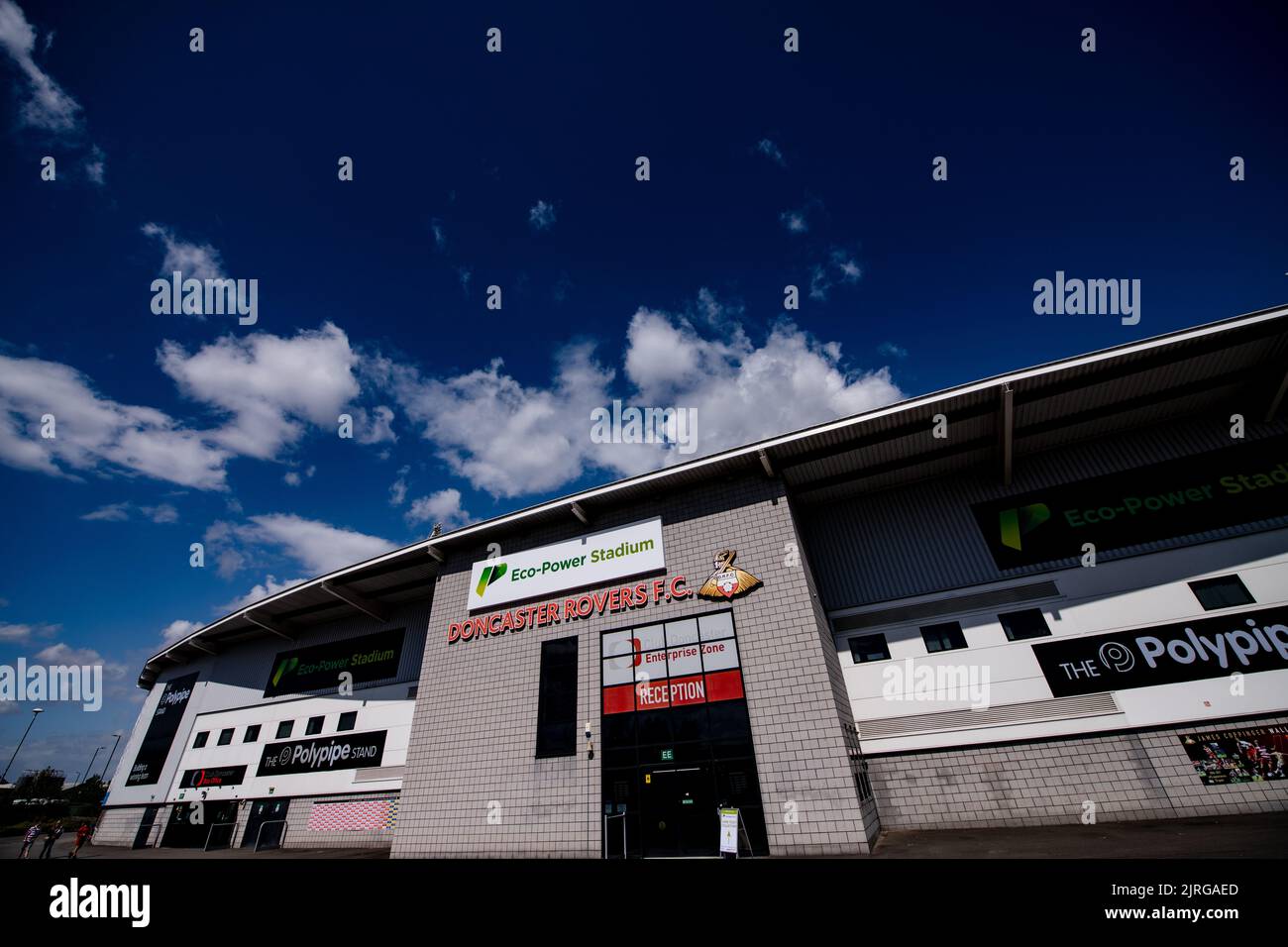 Doncaster Rovers FC. Eco-Power-Stadion. Stockfoto