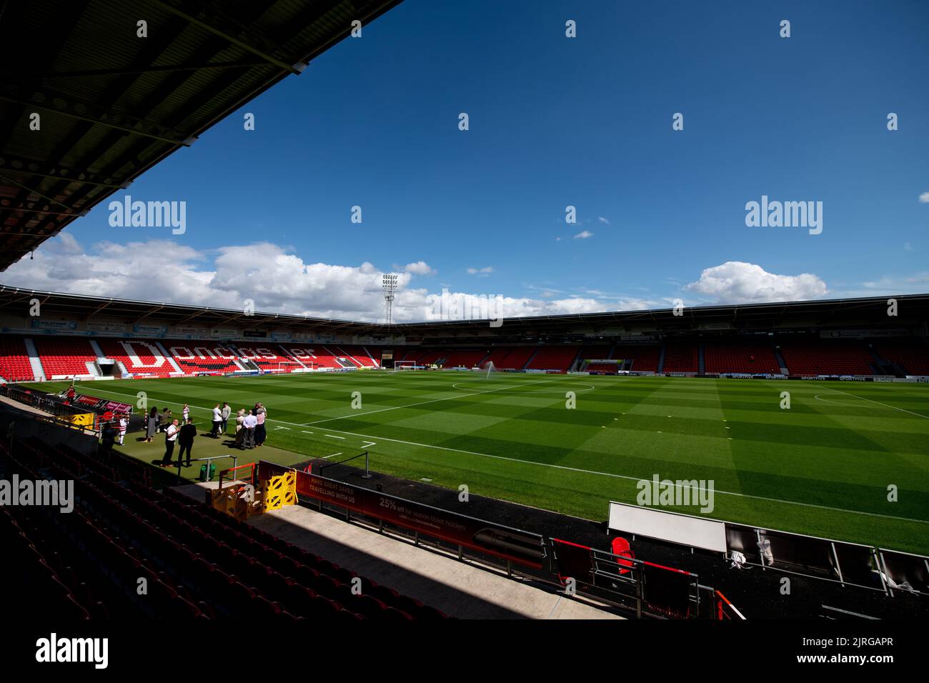 Doncaster Rovers FC. Eco-Power-Stadion. Stockfoto