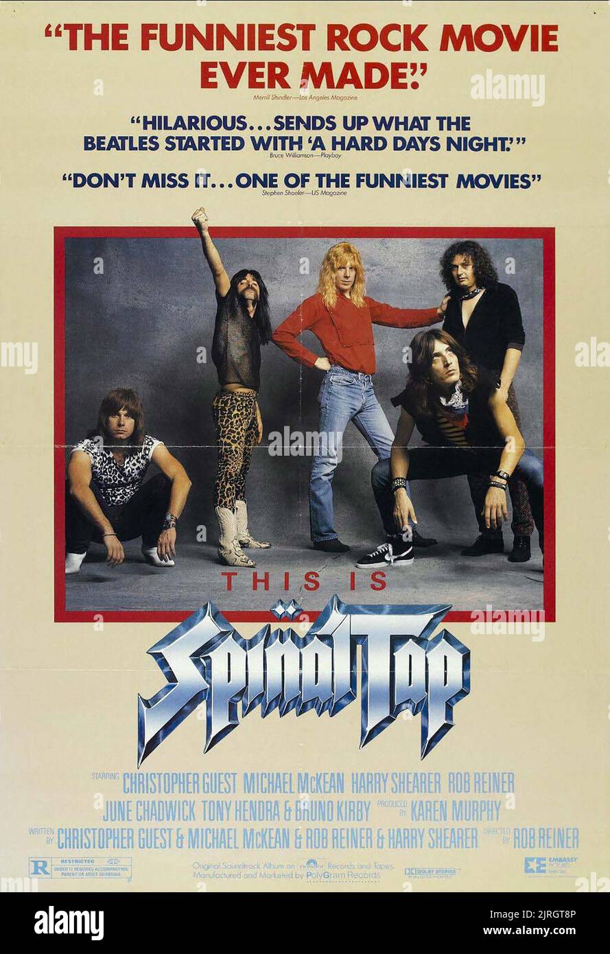 Film Poster, das ist SPINAL TAP, 1984 Stockfoto