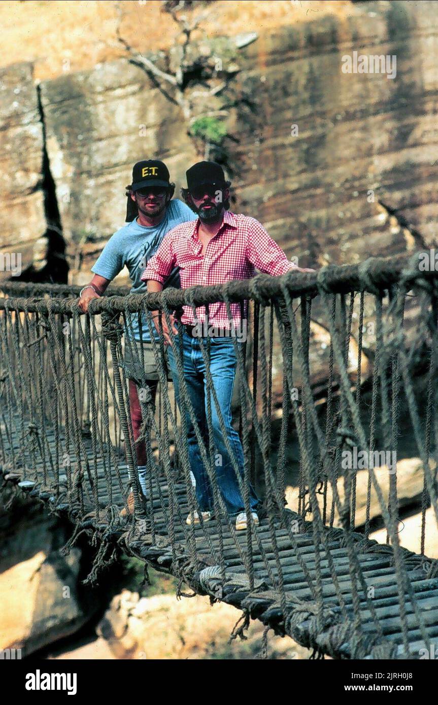 STEVEN SPIELBERG, GEORGE LUCAS, INDIANA JONES UND DER TEMPEL DES UNTERGANGS, 1984 Stockfoto