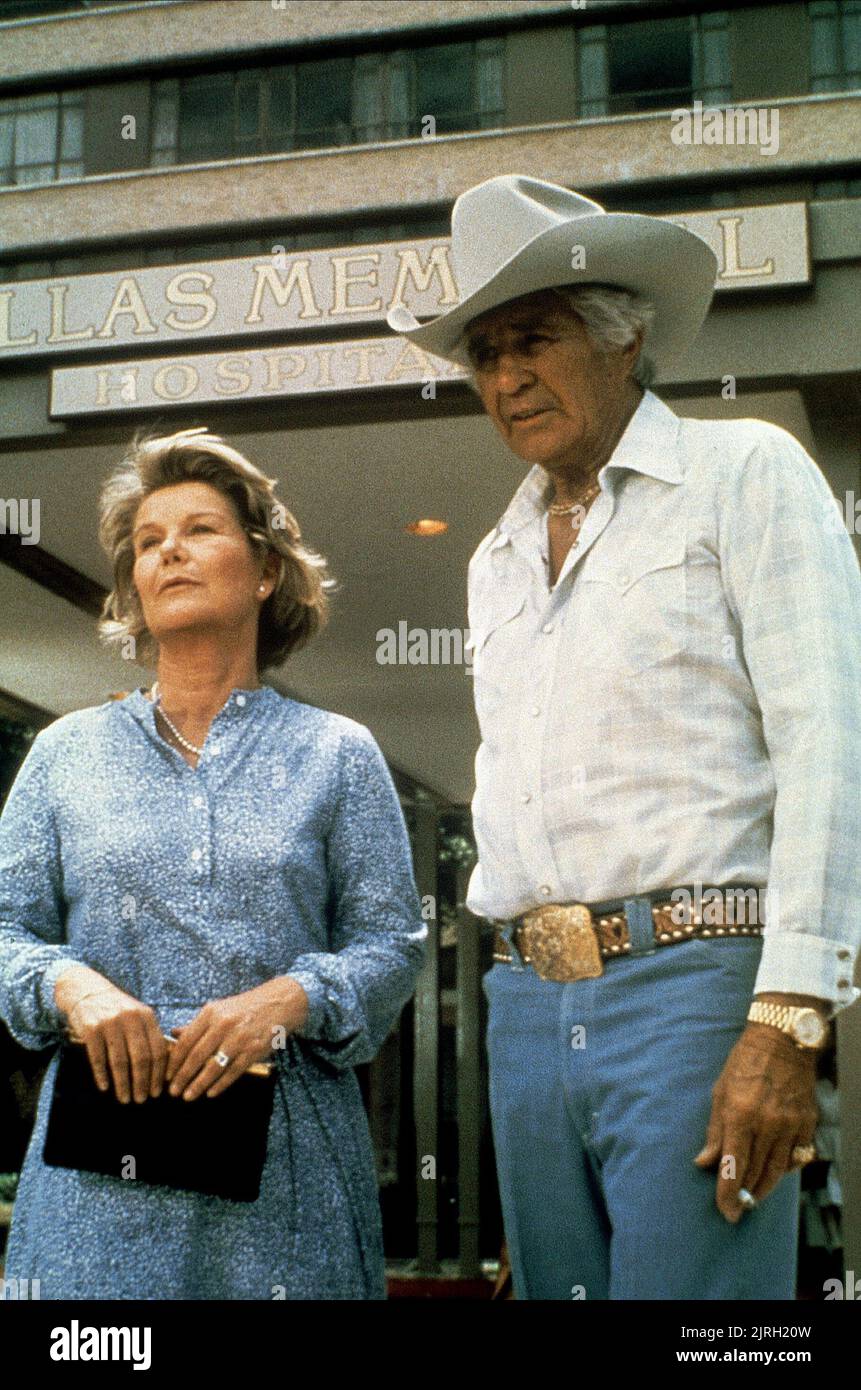 BARBARA BEL GEDDES, Jim Davis, Dallas, 1981 Stockfoto