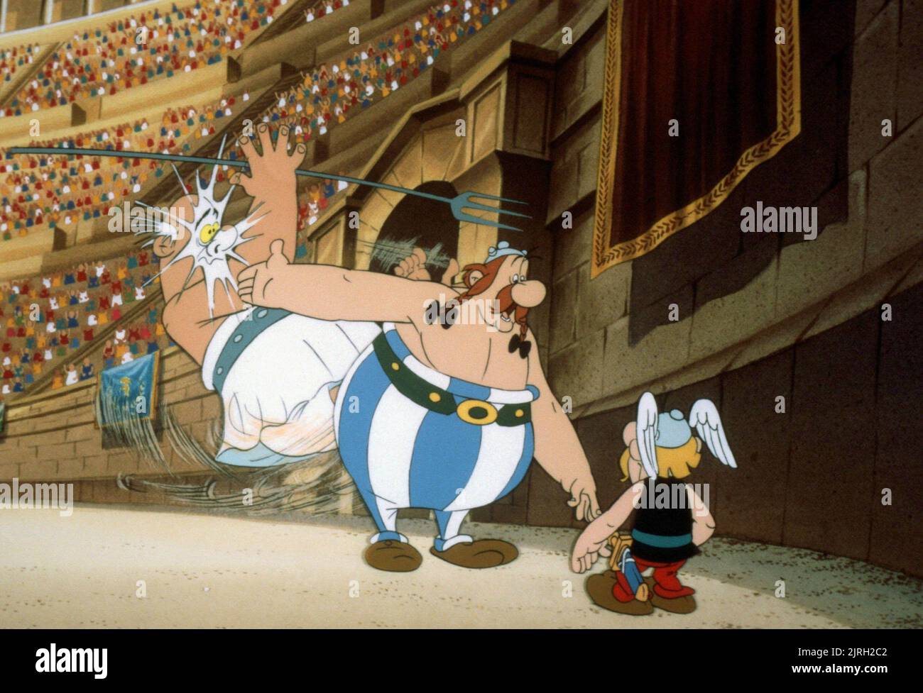 OBELIX, ASTERIX, ASTERIX VERSUS CAESAR, 1985 Stockfoto