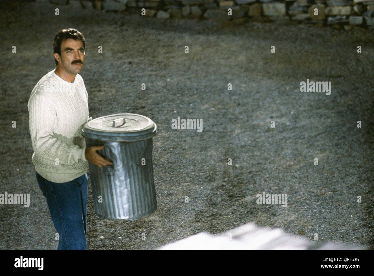 TOM SELLECK, IHR ALIBI, 1989 Stockfoto