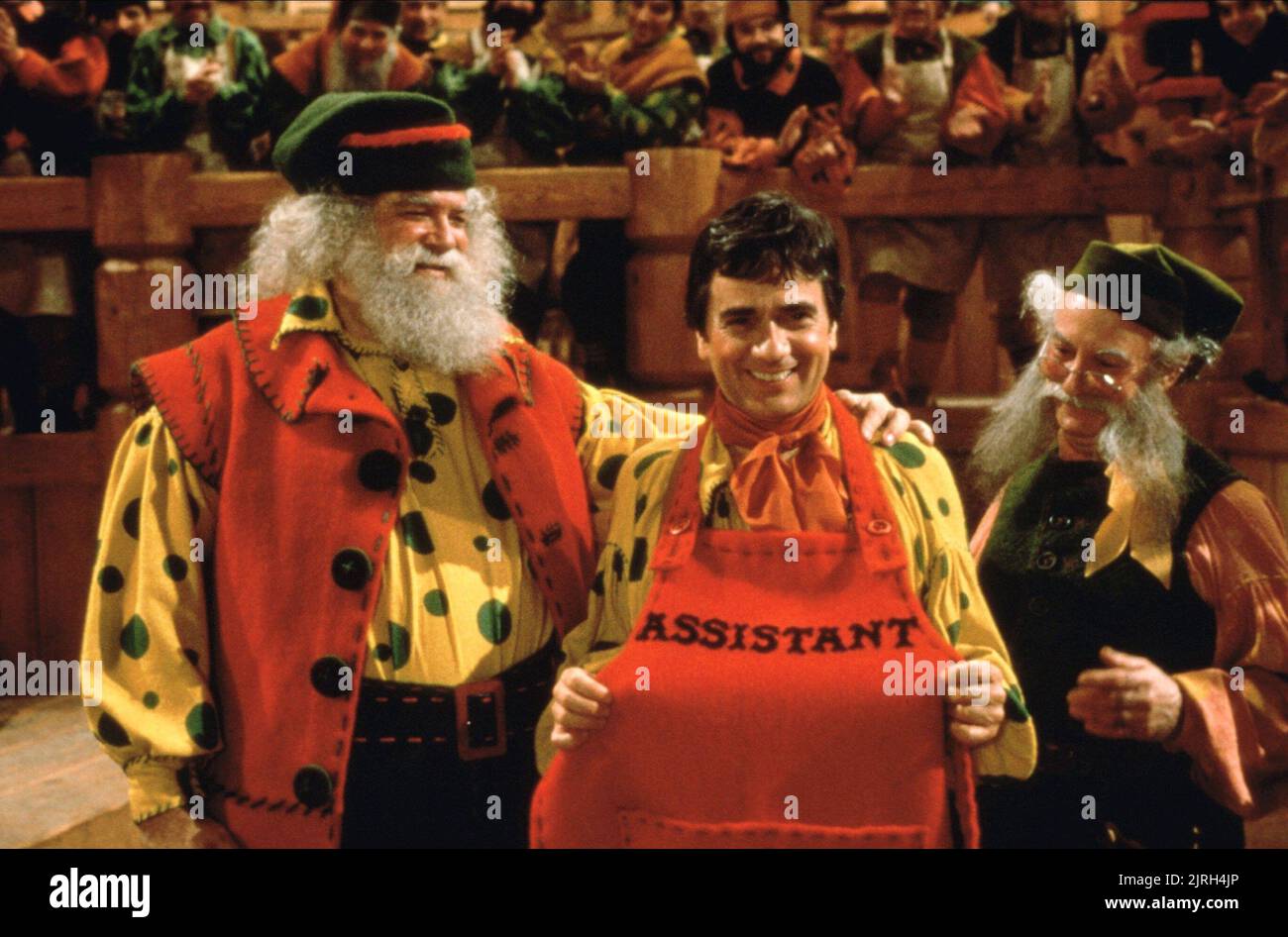 DAVID HUDDLESTON, Dudley Moore, Burgess Meredith, SANTA CLAUS, 1985 Stockfoto