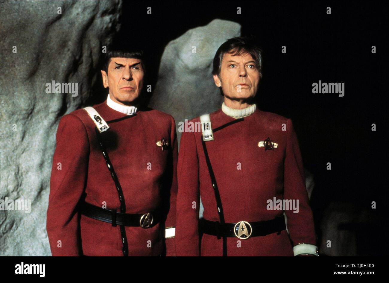 LEONARD NIMOY, DEFOREST KELLEY, Star Trek V: The Final Frontier, 1989 Stockfoto