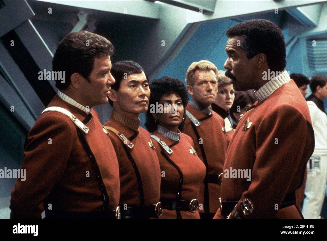 WILLIAM SHATNER, George Takei, Nichelle Nichols, ROBERT HOOKS, Star Trek III: Auf der Suche nach Spock, 1984 Stockfoto