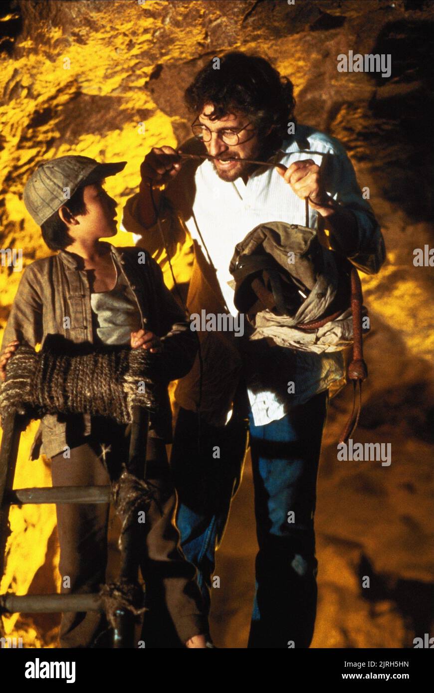 JONATHAN KE QUAN, Steven Spielberg, INDIANA JONES UND DER TEMPEL DES TODES, 1984 Stockfoto