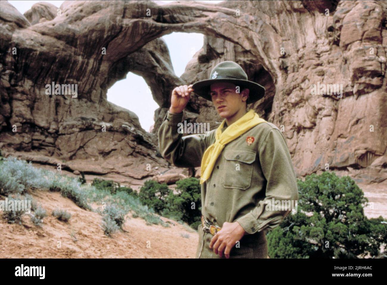 RIVER PHOENIX, INDIANA JONES UND DER LETZTE KREUZZUG, 1989 Stockfoto