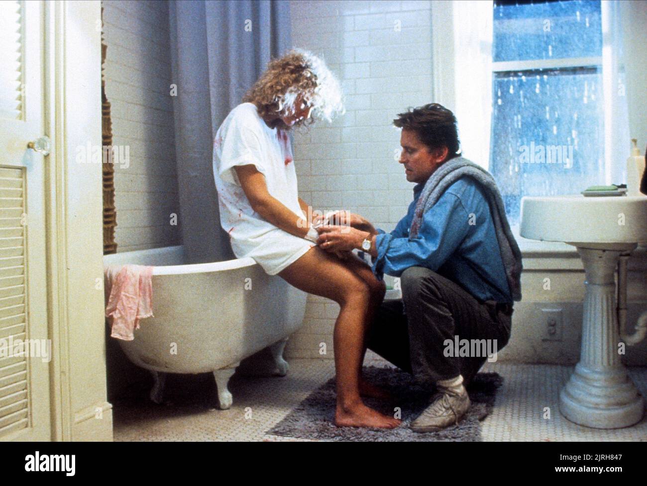 GLENN CLOSE, Michael Douglas, Fatal Attraction, 1987 Stockfoto