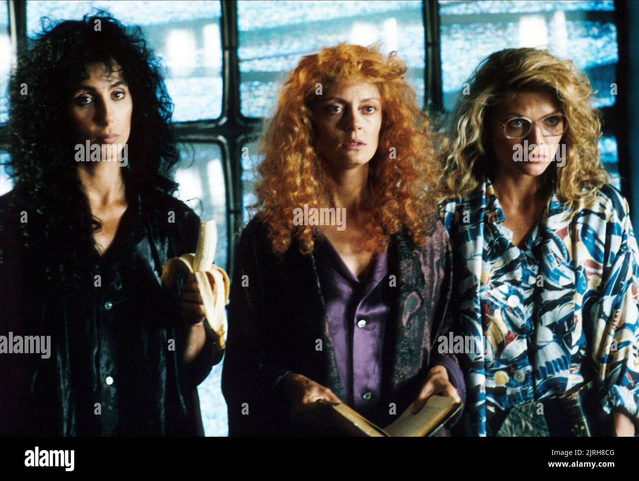 CHER, Susan Sarandon, Michelle Pfeiffer, die Hexen von Eastwick, 1987 Stockfoto