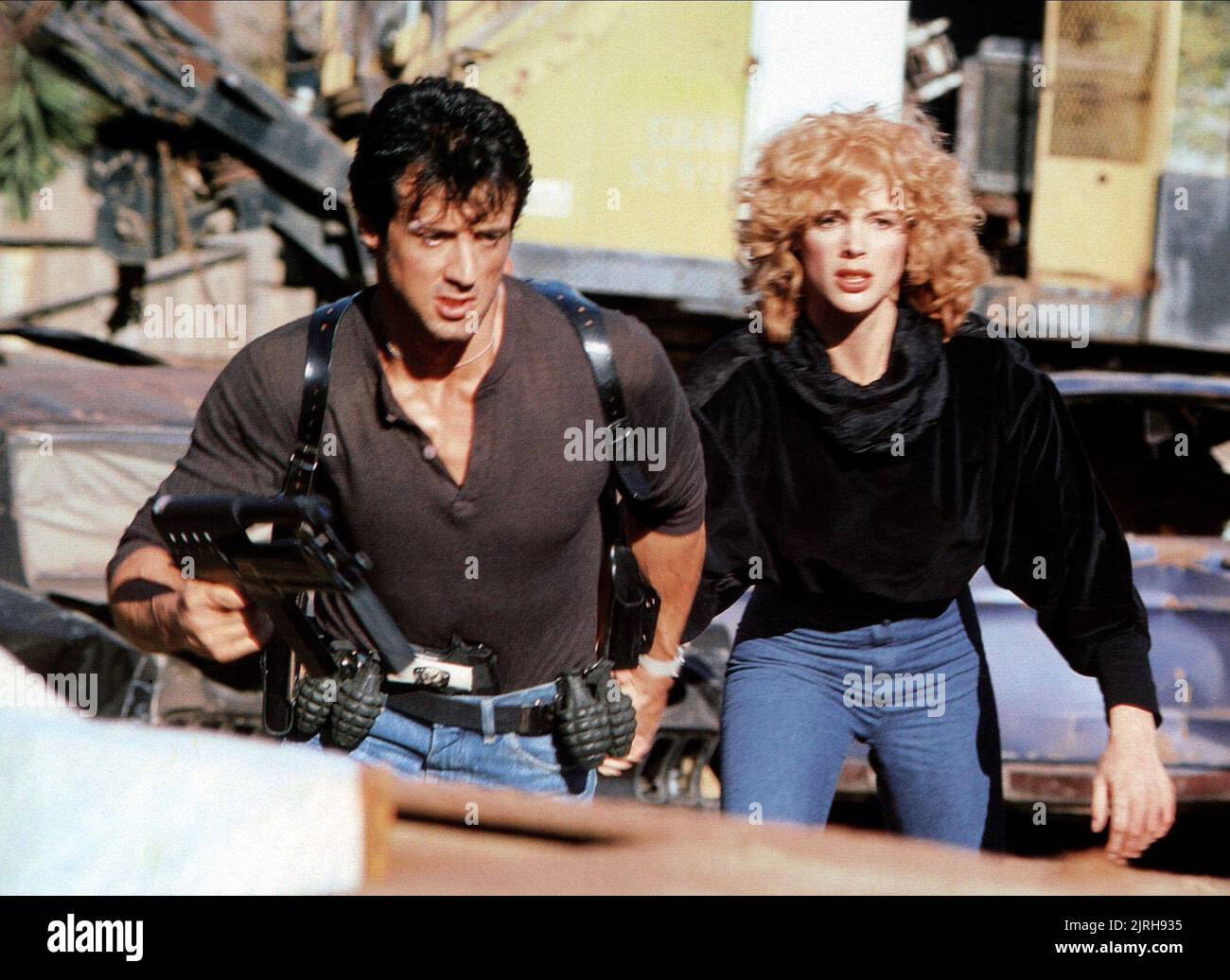 SYLVESTER STALLONE, Brigitte Nielsen, Kobra, 1986 Stockfoto
