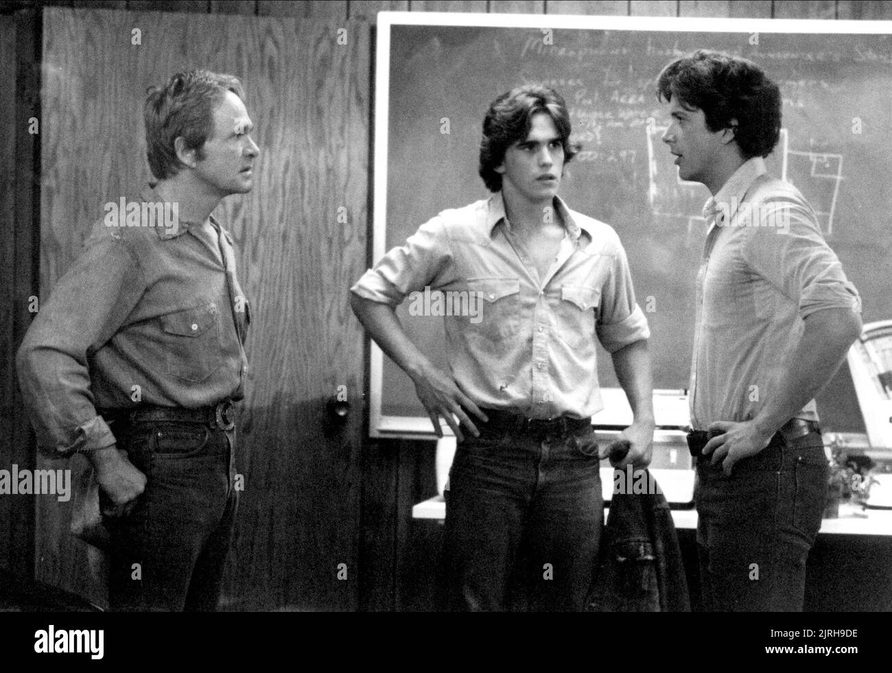 BILL MCKINNEY, Matt Dillon, JIM METZLER, TEX, 1982 Stockfoto