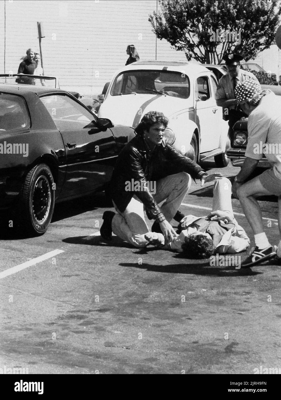 DAVID HASSELHOFF, CHRISTOPHER COFFEY, KNIGHT RIDER, 1982 Stockfoto