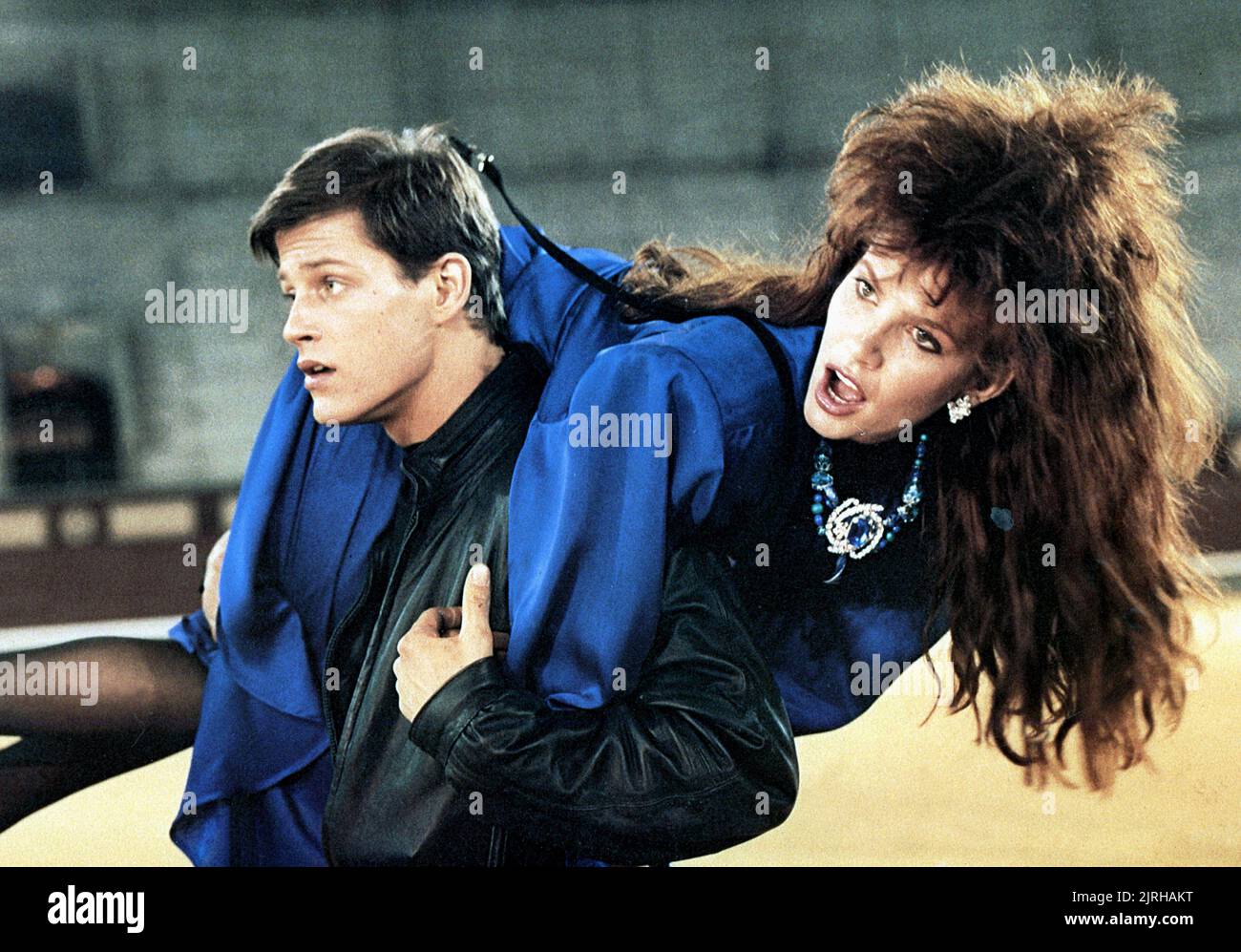 MICHAEL PARE, TAWNY KITAEN, INSTANT GERECHTIGKEIT, 1986 Stockfoto