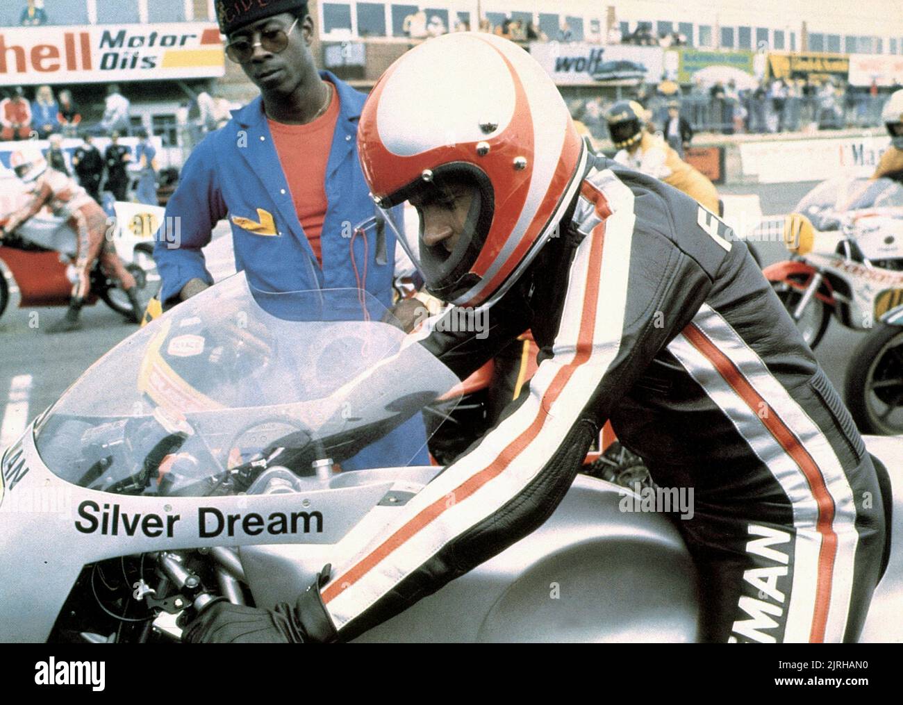 DAVID ESSEX, SILVER DREAM RACER, 1980 Stockfoto