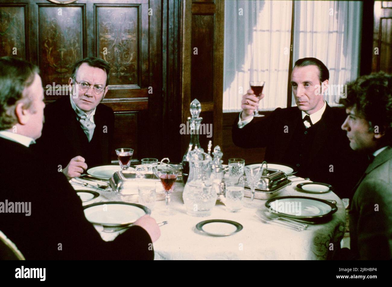 , DONALD CHURCHILL, Denholm Elliott, Ian Richardson, Martin Shaw, der Hund der Baskervilles, 1983 Stockfoto