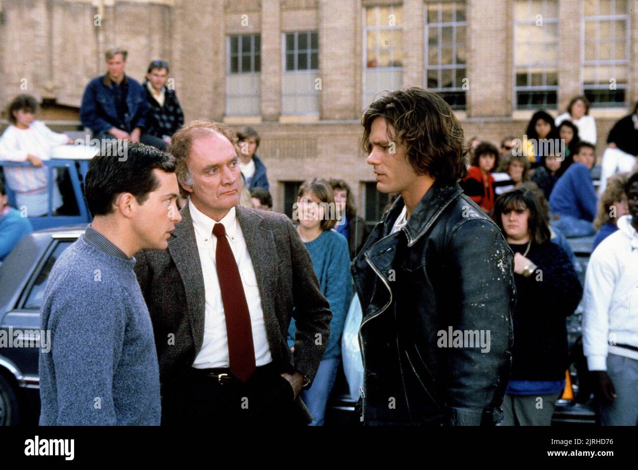 CASEY SIEMASZKO, John Ryan, Richard Tyson, drei Uhr hoch, 1987 Stockfoto