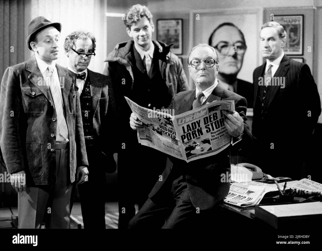 RICHARD KANE, GEOFFREY HUTCHINGS, John Gordon Sinclair, ROBERT HARDY, Geoffrey Palmer, heißes Metall, 1986 Stockfoto