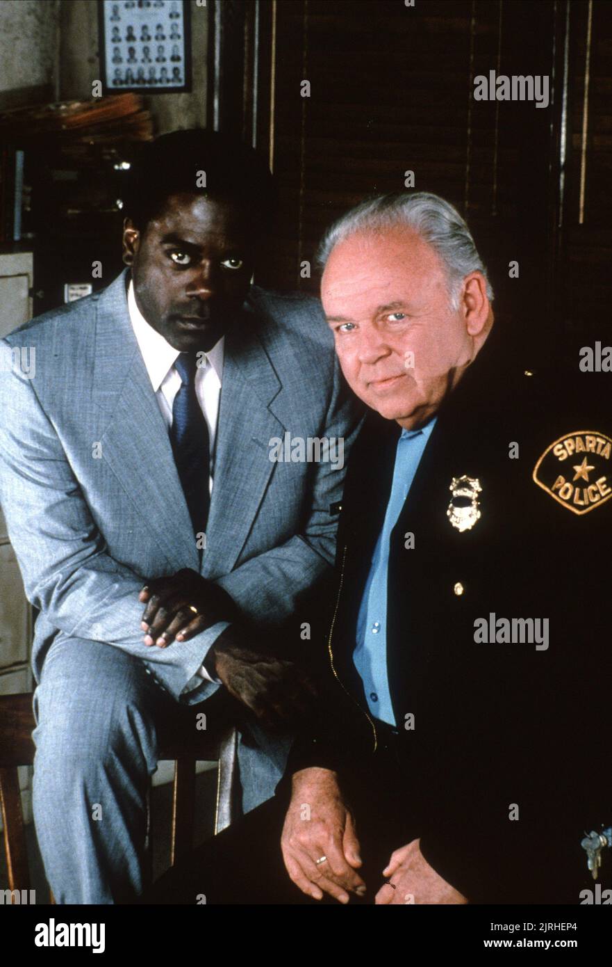 HOWARD E. ROLLINS JR, CARROLL O'Connor, IN DER HITZE DER NACHT, 1988 Stockfoto