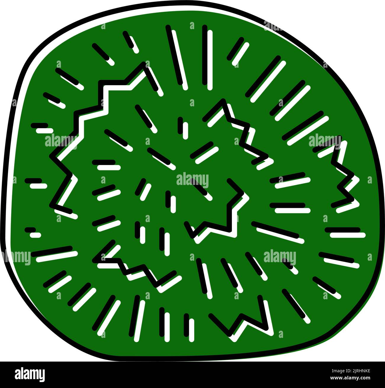Vektorgrafik für symbole der marimo-Kugelfarbe Stock Vektor