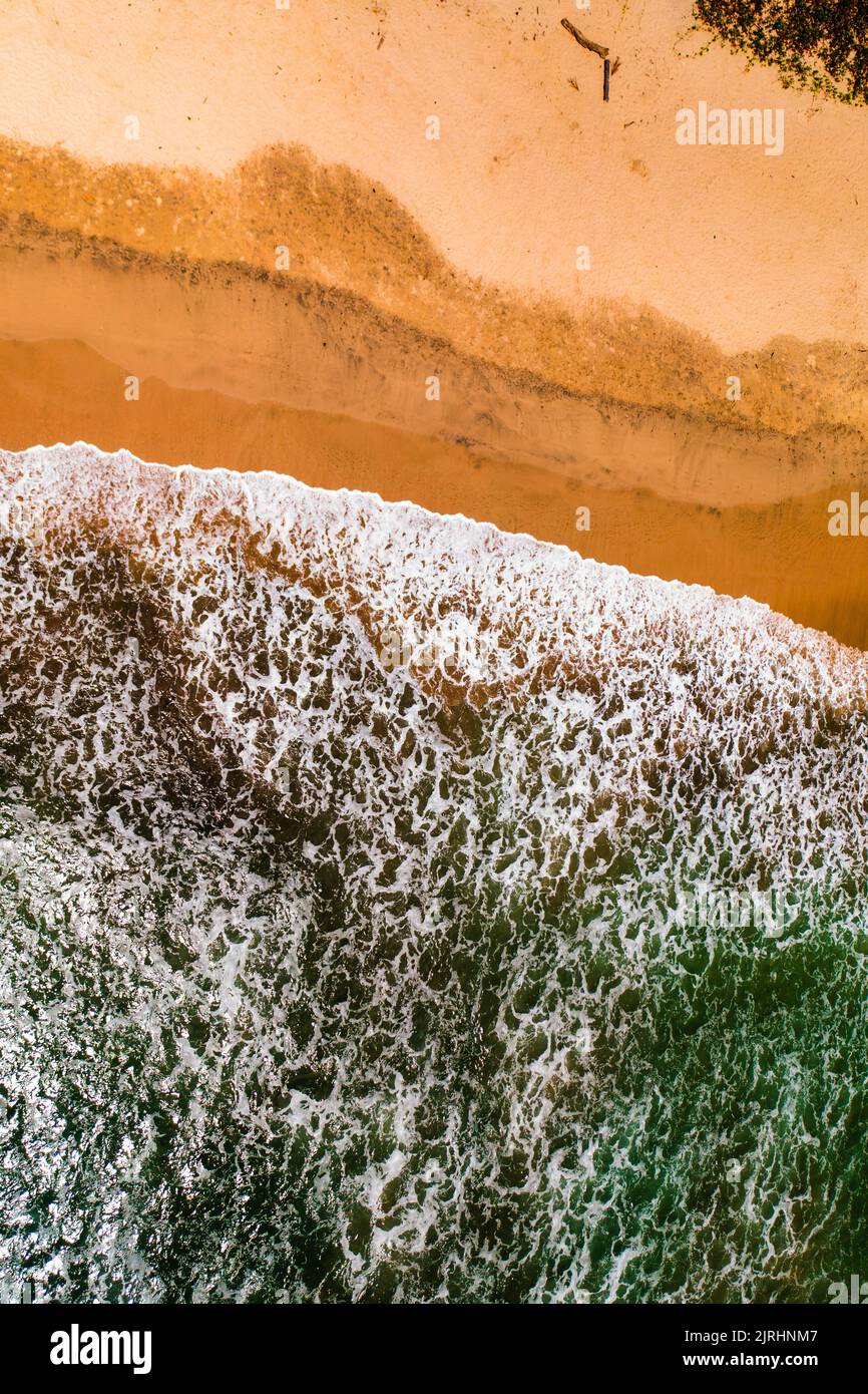 Luftaufnahme des Strandes in Guanacaste, Costa Rica Stockfoto
