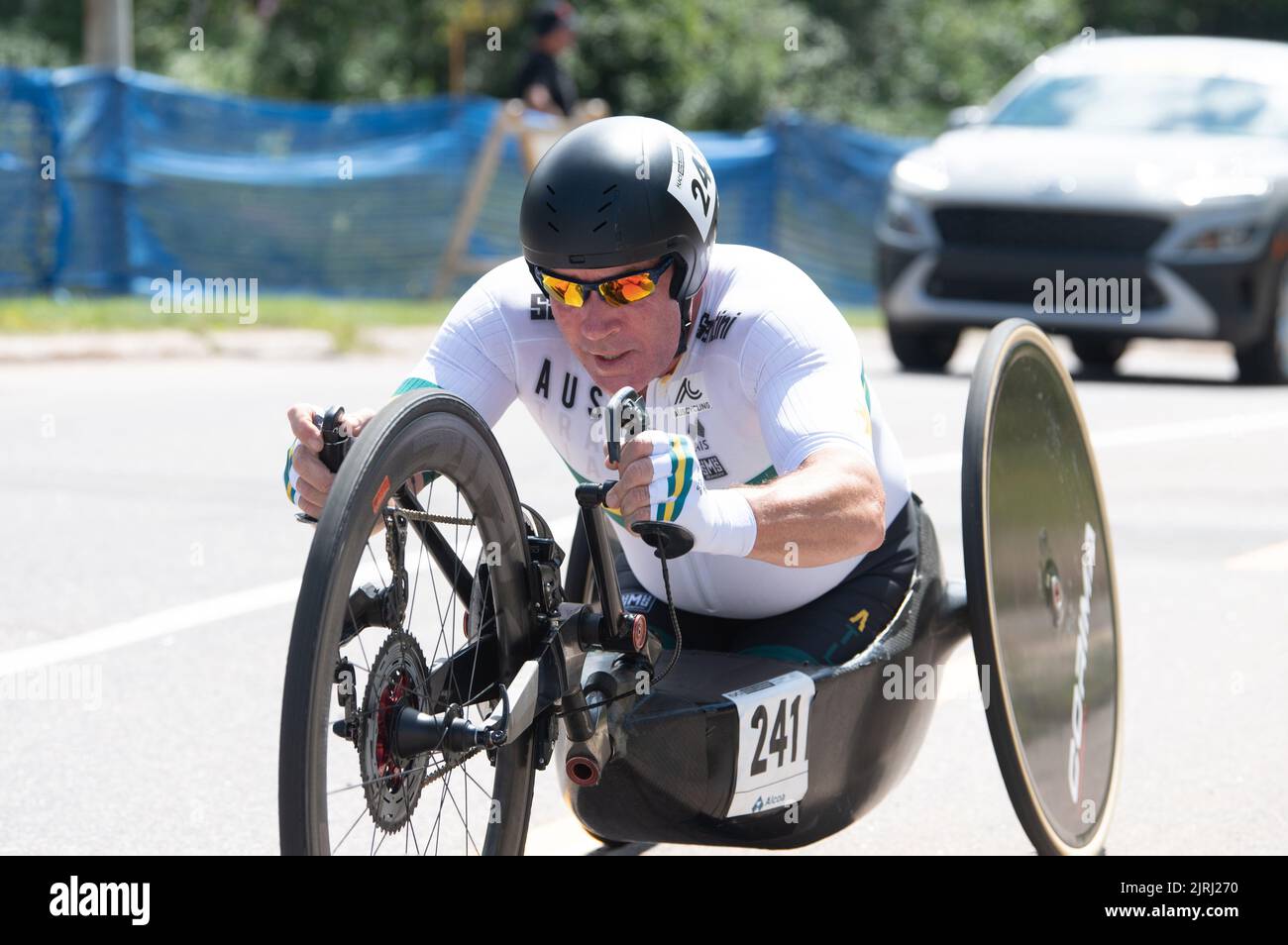 Zeitfahren, 2022 UCI-Parabadrad-Straßen-Weltmeisterschaften Stockfoto