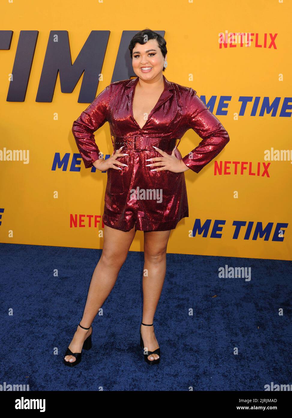 Los Angeles, Ca. 23. August 2022. Ilia Isorelys Paulino nimmt an der Los Angeles-Premiere von Netflix's 'Me Time' im Regency Village Theatre am 23. August 2022 in Los Angeles, Kalifornien, Teil. Kredit: Jeffrey Mayer/Jtm Fotos/Media Punch/Alamy Live News Stockfoto