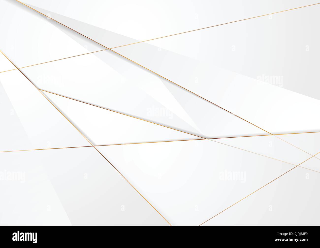 Grau weiß abstrakter Luxus Hintergrund mit Bronze Konturen. Vektordesign Stock Vektor