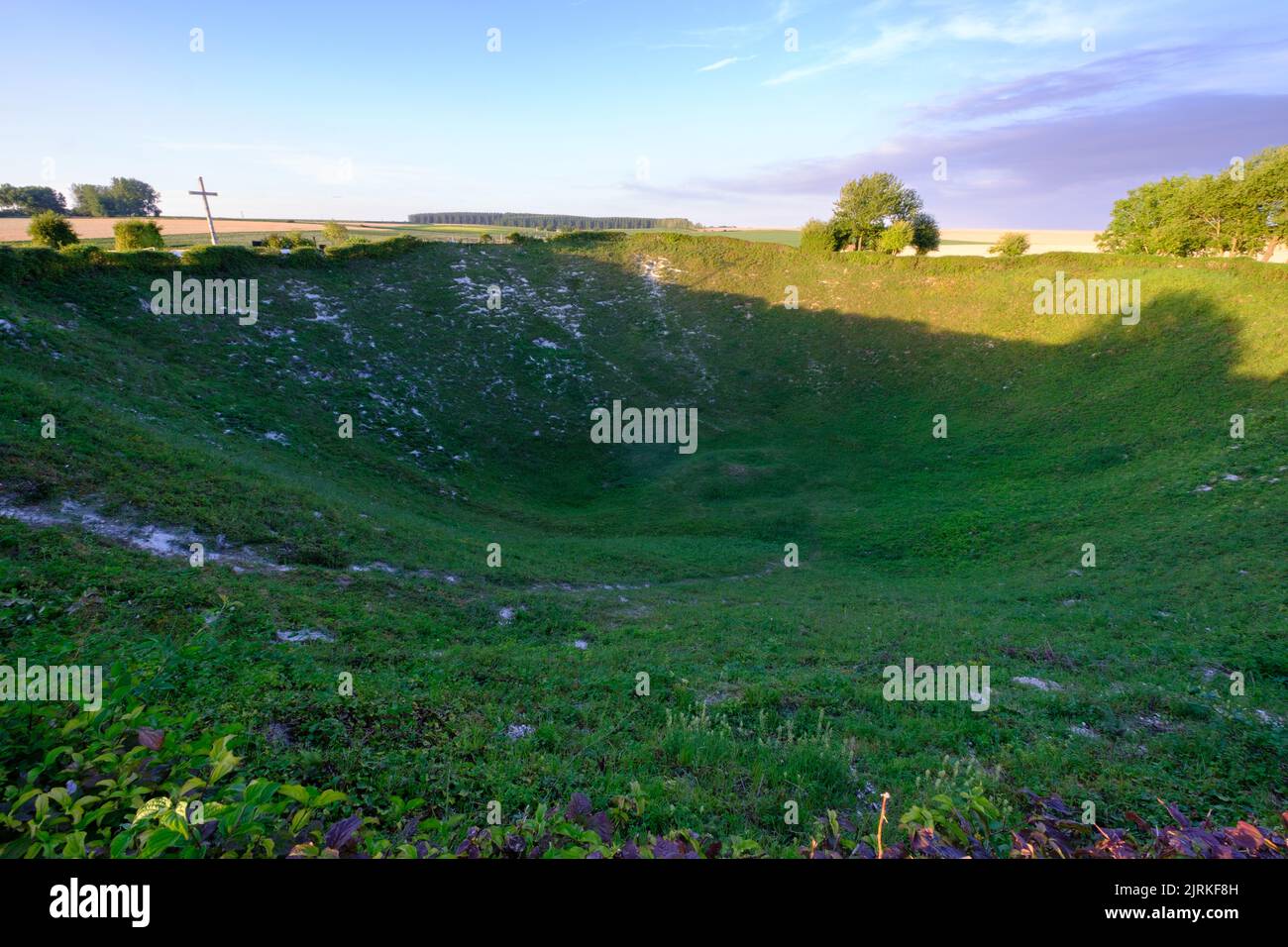 Lochnagar-Krater, Somme, Frankreich Stockfoto