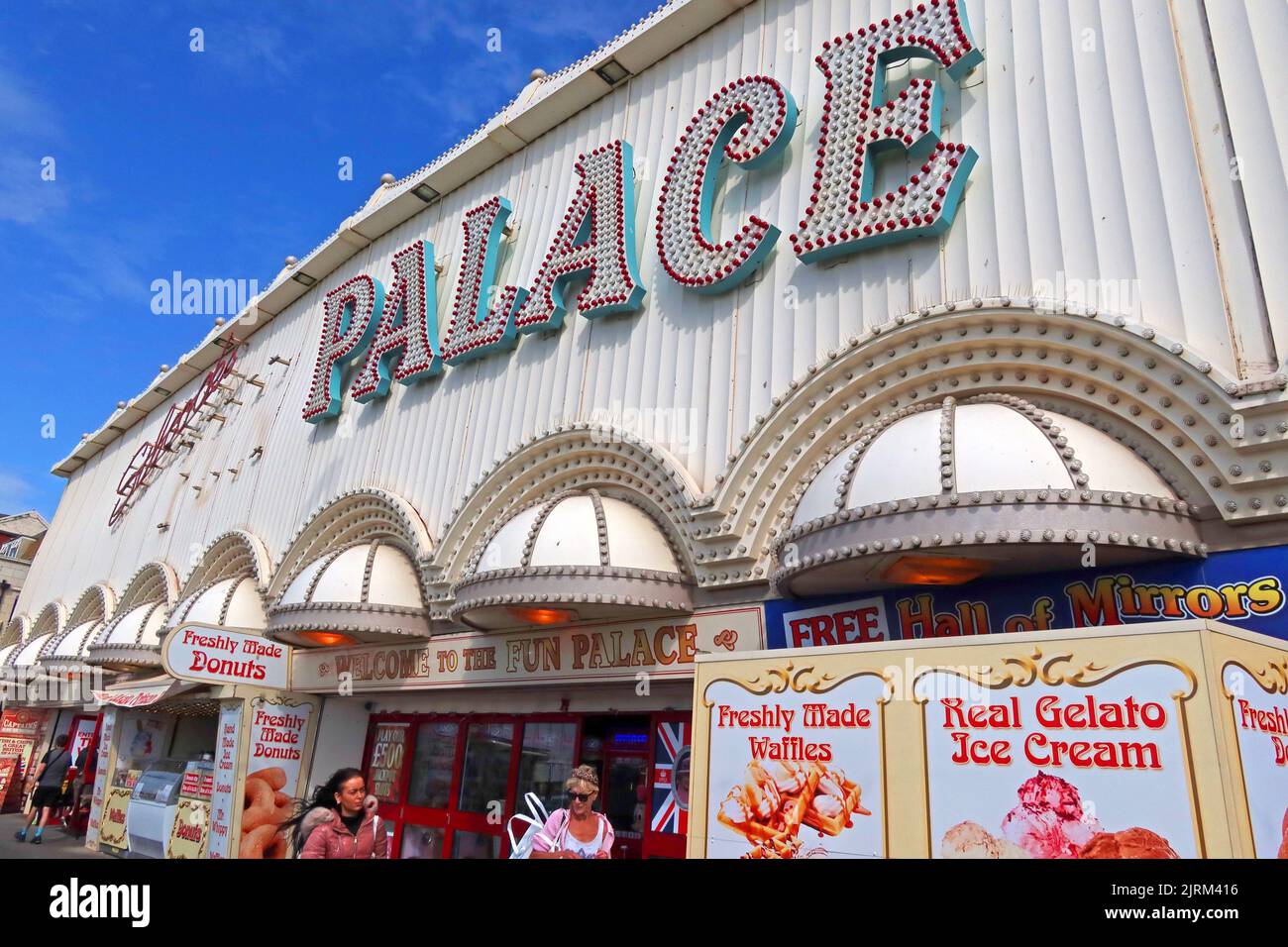 Silcocks Fun Palace, Amusements,125-141 Promenade, Blackpool, Lancashire, England, UK, FY1 5BE Stockfoto
