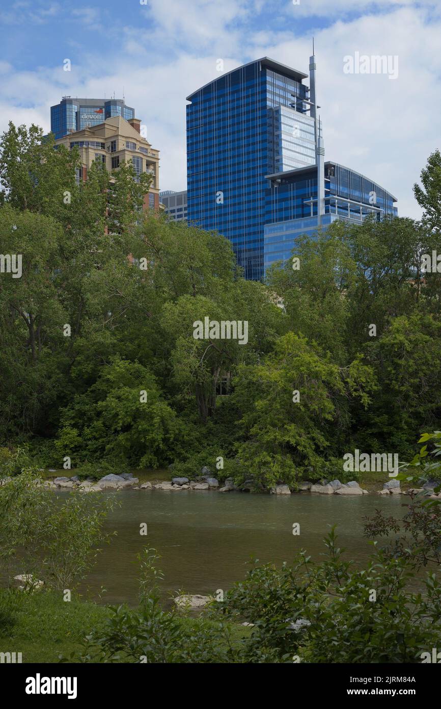 Prince's Island Park in Calgary, Alberta, Kanada, Nordamerika Stockfoto