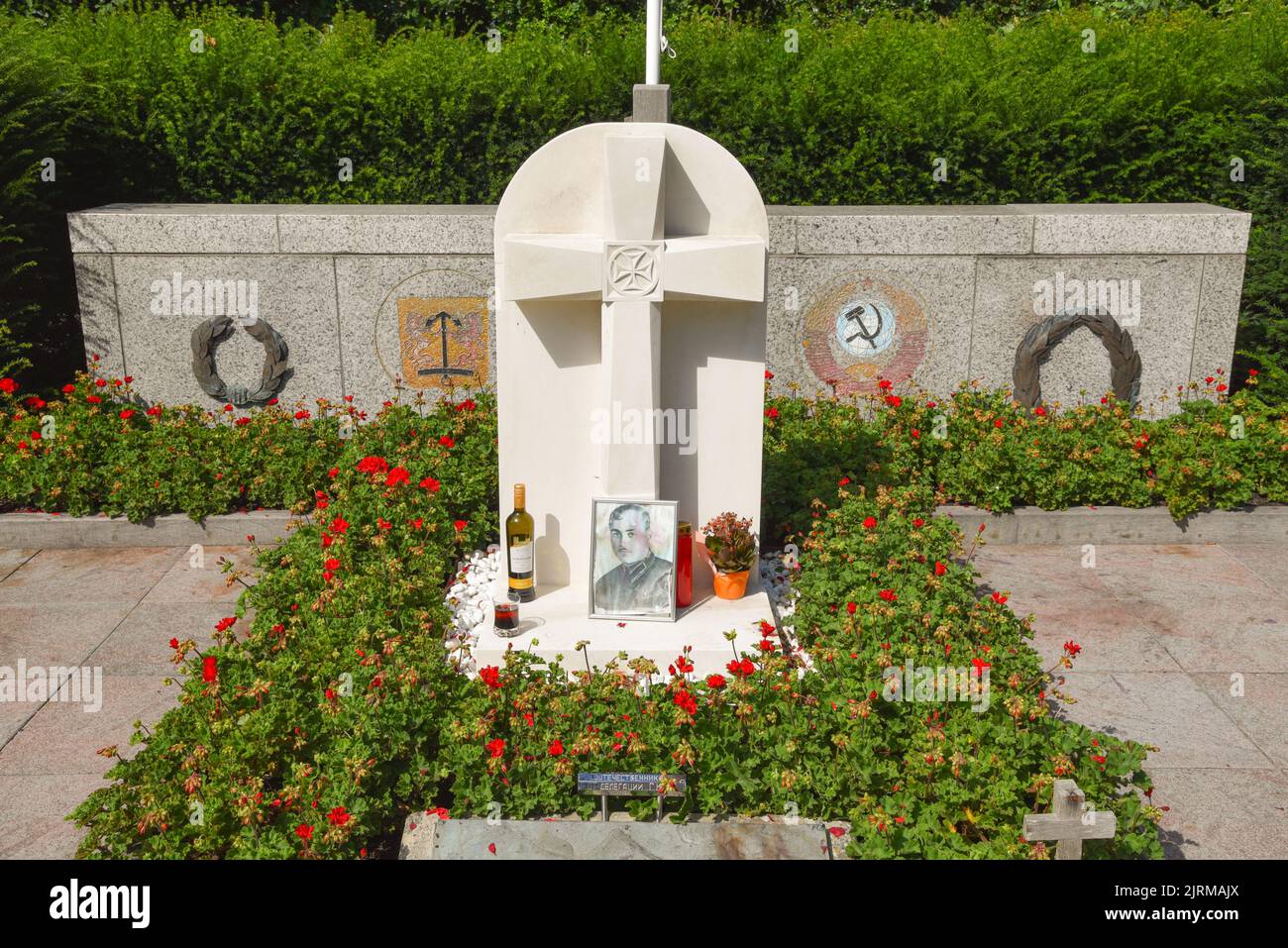 Texel, Niederlande. August 2022. Der Kriegsfriedhof der georgier auf der Insel Texel. Hochwertige Fotos Stockfoto