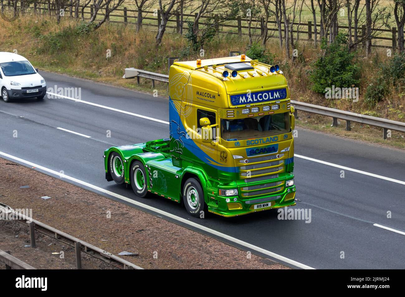 Malcolm Construction Scania R560 R19 WHM Stockfoto