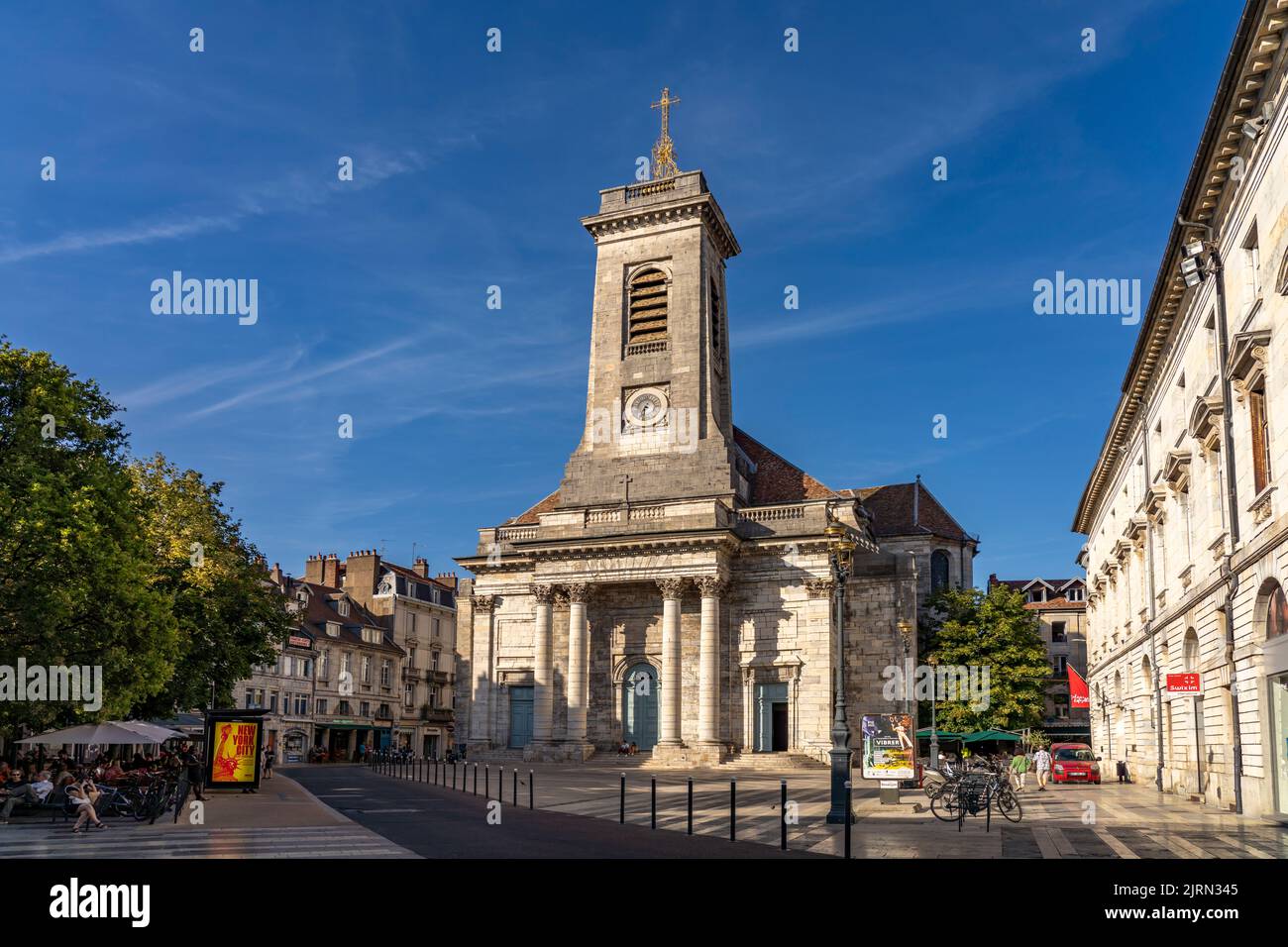 Kirche Saint-Pierre in Besancon, Bourgogne-Franche-Comté, Frankreich, Europa | Saint-Pierre Kirche in Besancon, Bourgogne-Franche-Comté, Frankreich, Euro Stockfoto