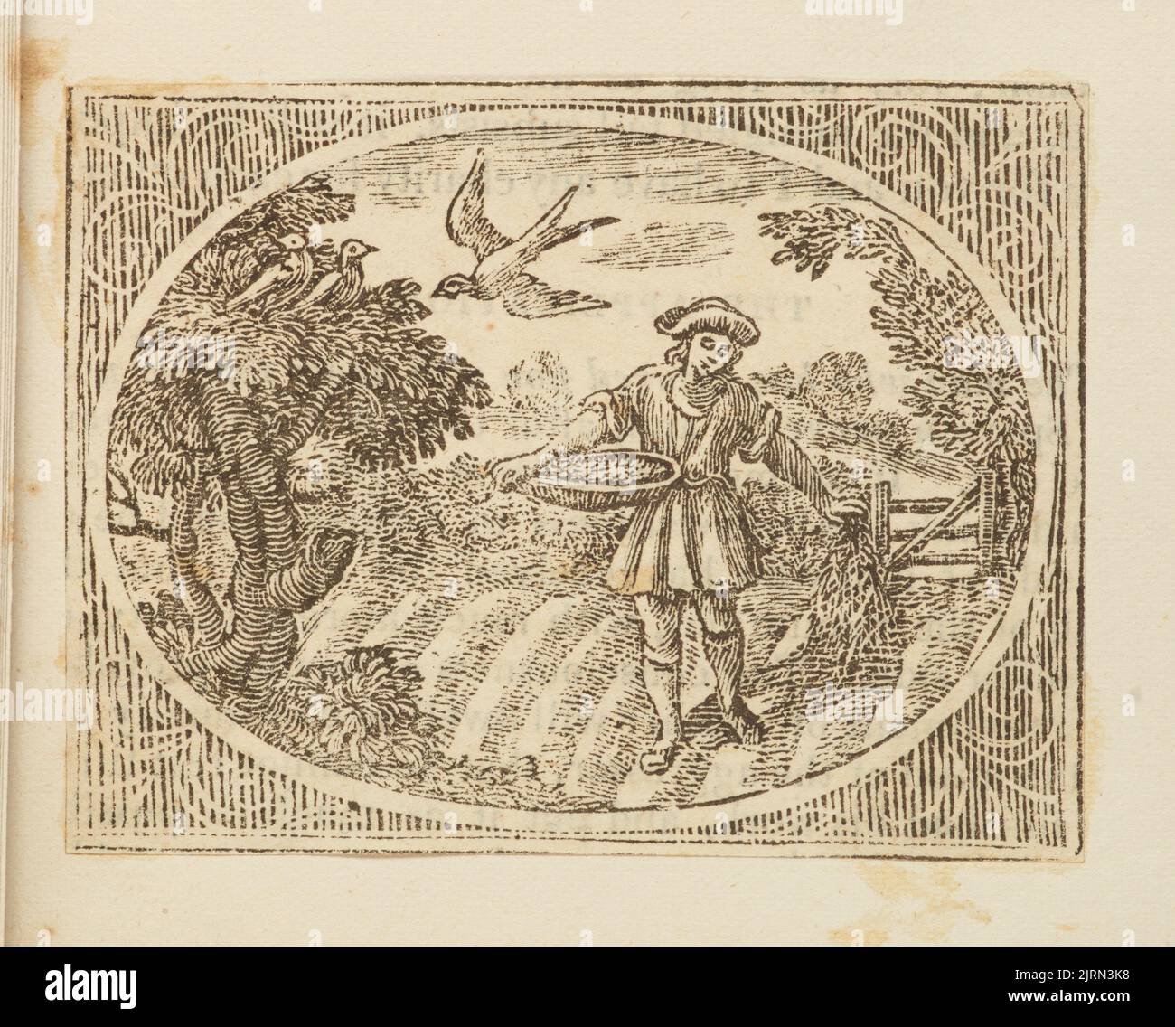 Holzstich, England, von Thomas Bewick. Stockfoto