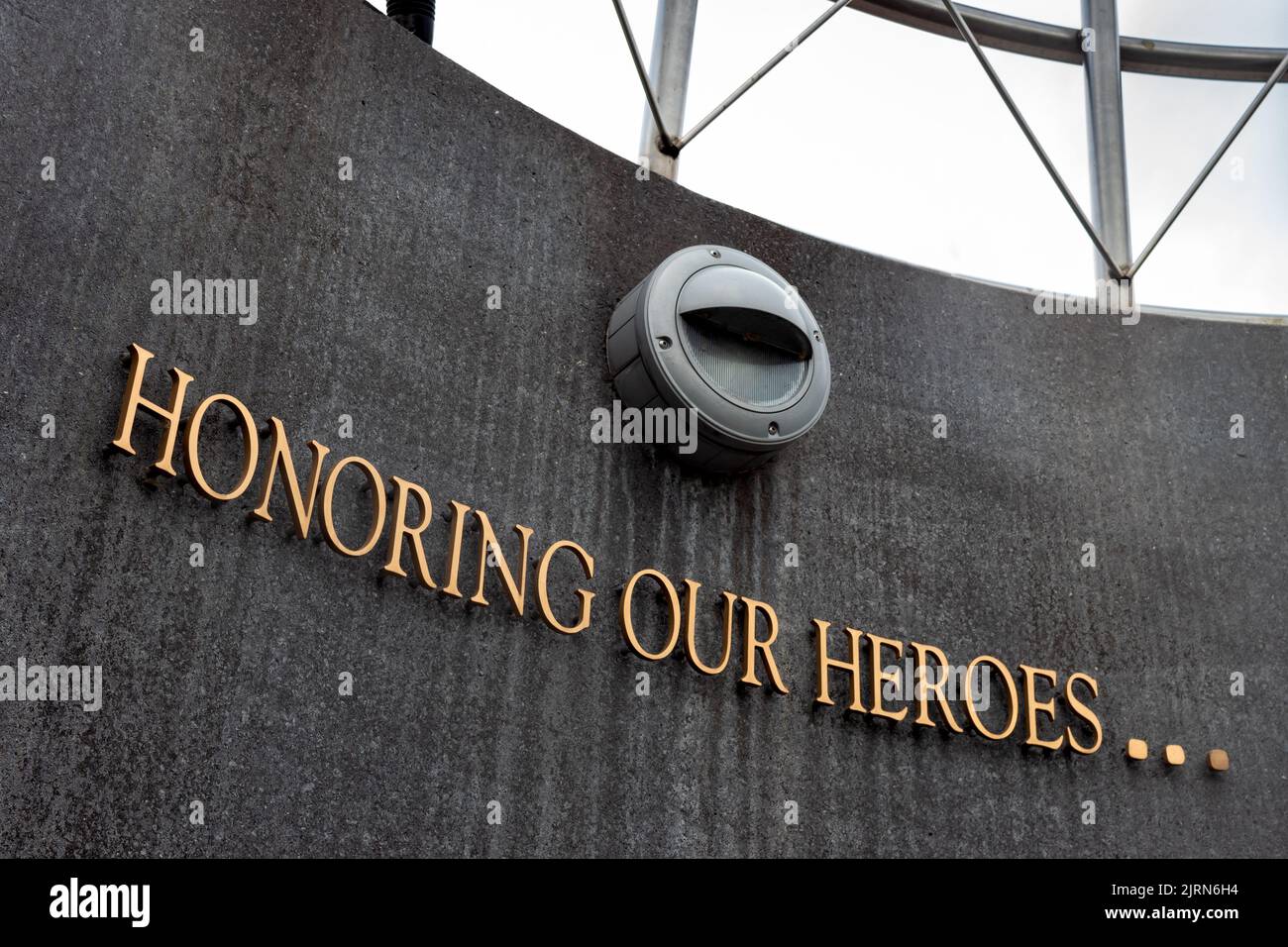 STILLWATER, MN, USA - 24. AUGUST 2022: Stillwater Minnesota Veterans Memorial. Stockfoto