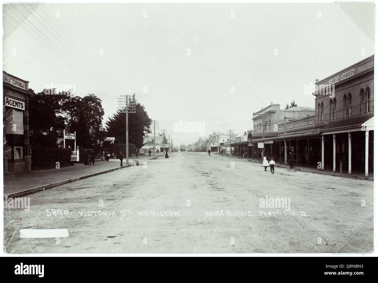 Victoria Street, Hamilton, 1912, Hamilton, von Muir & Moodie. Stockfoto