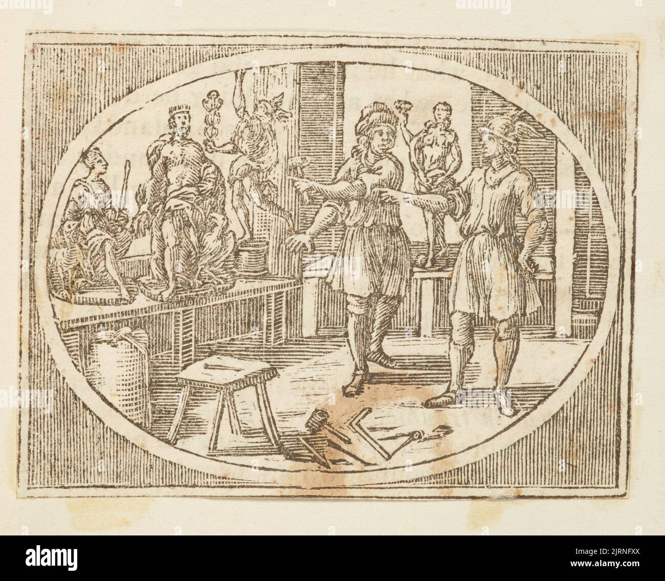 Holzstich, England, von Thomas Bewick. Stockfoto