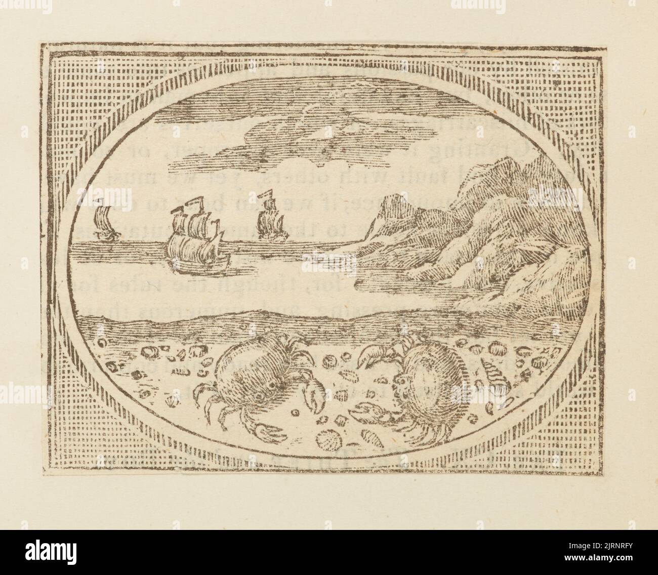 Holzstich, England, von Thomas Bewick. Stockfoto