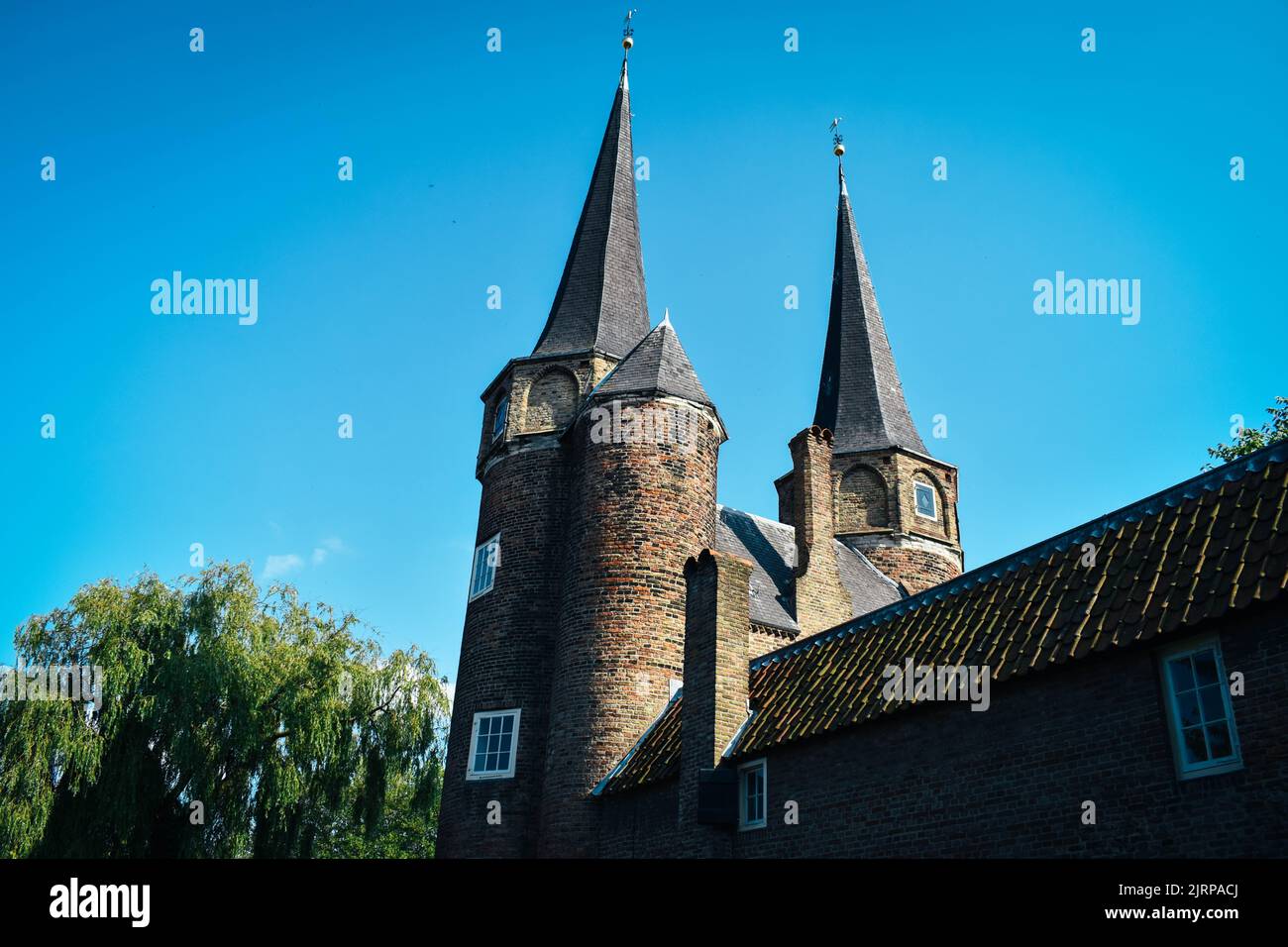 Sommertourismus in Delft, Holland, Niederlande Stockfoto