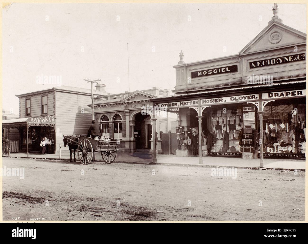 Mosgiel, um 1900, Dunedin, von Muir & Moodie. Stockfoto