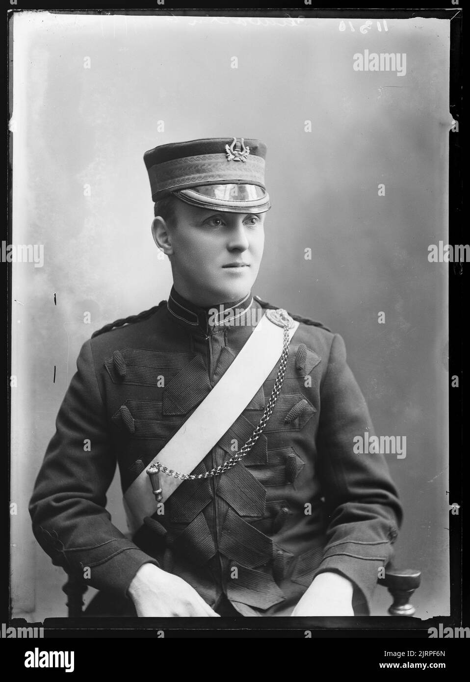 Mann in Uniform, um 1920, Wellington, von Berry & Co. Stockfoto