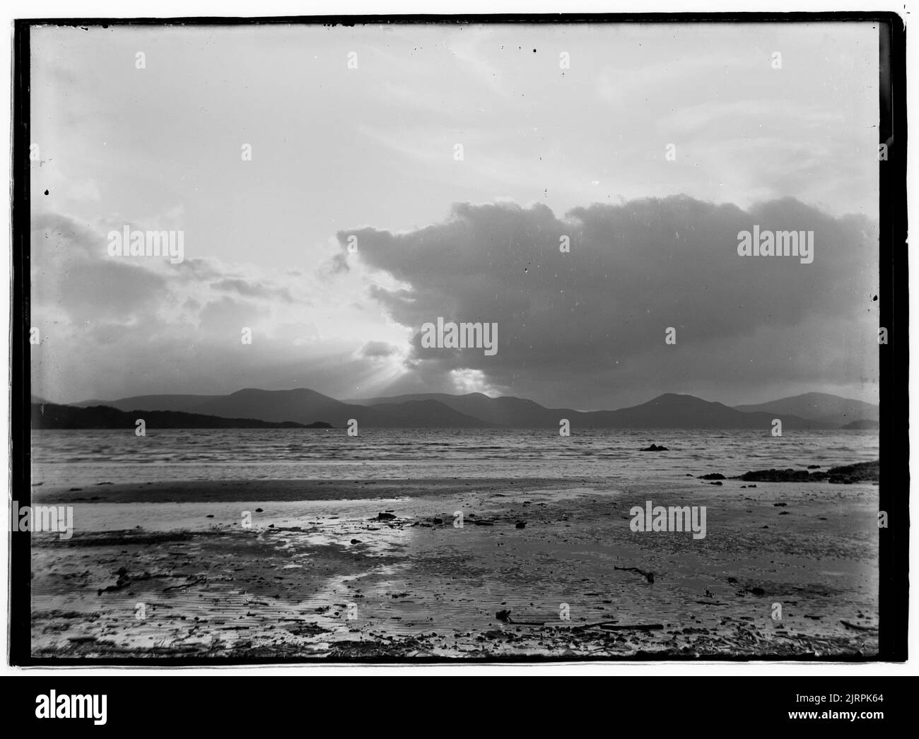 Sunset, Stewart Island, um 1909, Dunedin, von George Crombie. Stockfoto