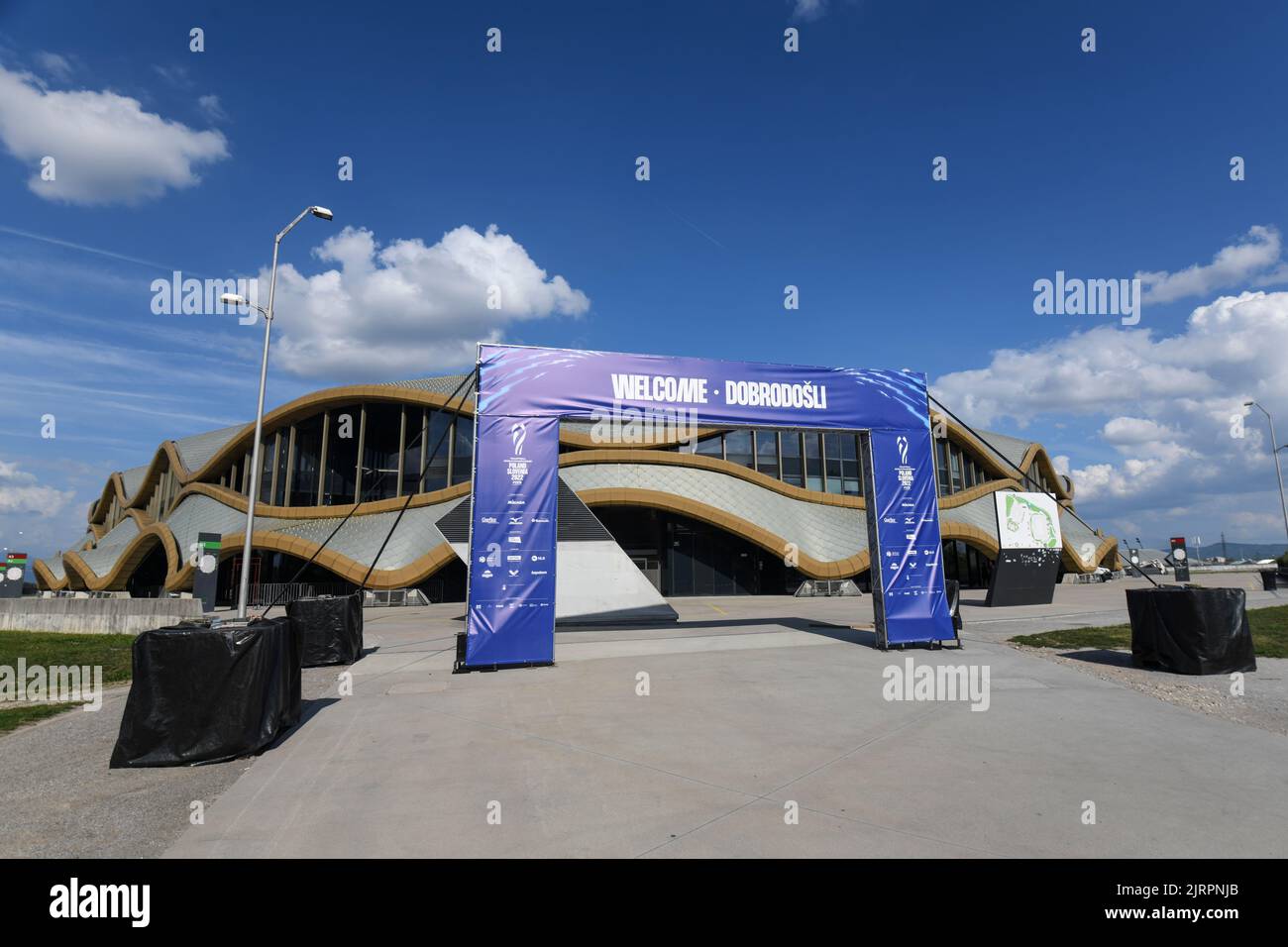 Arena Stozice, Austragungsort der Volleyball-Weltmeisterschaft 2022 in Ljubljana, Slowenien Stockfoto